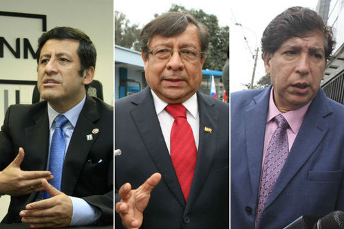 Iván Noguera, Guido Águila y Orlando Velásquez, exmiembros del CNM, impedidos de salir del país por orden del Poder Judicial