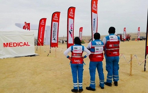 SAMU brinda atenciones durante el Rally Dakar 2019