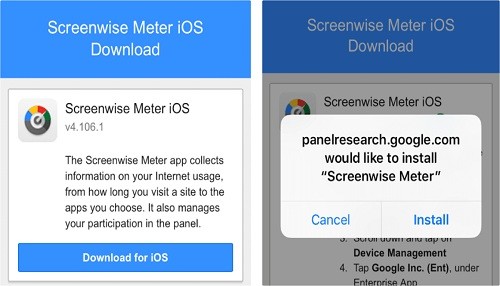 Google también monitoreó el uso del iPhone con una aplicación privada