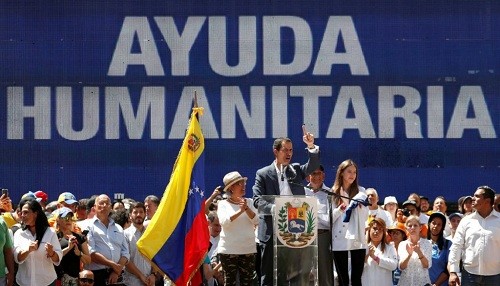 El líder de la oposición venezolana, Juan Guaidó, fija el plazo para que llegue la ayuda humanitaria