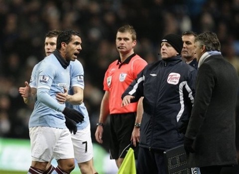 Roberto Mancini aceptó disculpa de Carlos Tevez