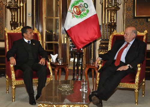 José Insulza destacó compromiso de Ollanta Humala con los más pobres