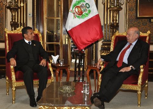 José Insulza destacó compromiso de Ollanta Humala con los más pobres