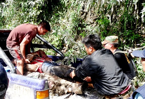 Ayacucho: Vuelco de camioneta deja seis policías heridos