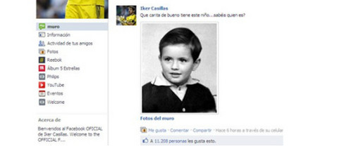 Iker Casillas compartió una foto de Mourinho cuando era niño