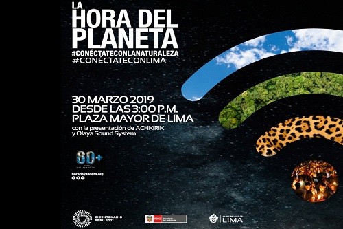 Municipalidad de Lima celebrará La Hora del Planeta en alianza con la World Wide Fund for Nature (WWF)