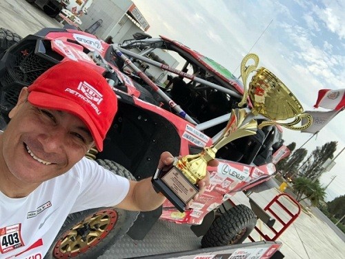 Aníbal Aliaga sube al podio en Rally Apertura en Huaral