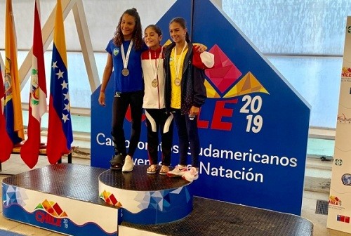 Peruanos ganan 4 medallas en Sudamericano Juvenil de Natación