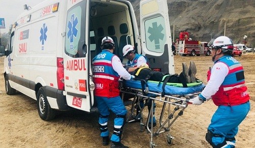 SAMU lidera la atención prehospitalaria en caso de sismo de gran magnitud
