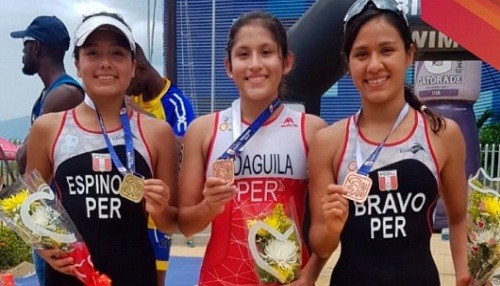 Peruanas destacan en Panamericano de Acuatlón