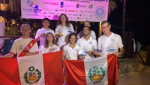 Equipo peruano de Sunfish brilló en Mundial Master y Youth 2019