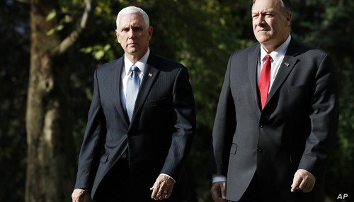 Pence, Pompeo llega a Turquía para impulsar el alto el fuego de Siria