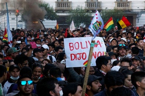 Bolivia: manifestantes llenan las calles para protestar por el fraude en los comicios electorales