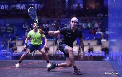 Diego Elías avanza en el Mundial de Squash de Catar