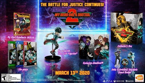 My Hero Ones Justice 2 muestra su Edición de Coleccionista, que ya está disponible para pre-ordenar!