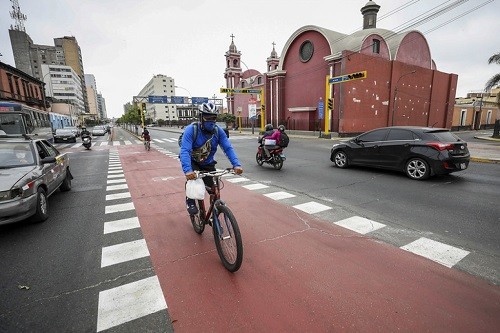 Municipalidad de Lima culminó trabajos de implementación de 4.4 km de ciclovías temporales