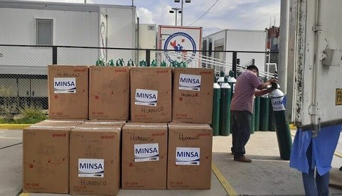 Oxígeno medicinal y ventiladores mecánicos enviados por el Minsa a Huánuco ya están en funcionamiento