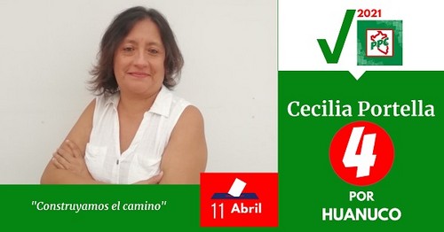 Periodista especializada en temas de cultura y turismo, es candidata al congreso por la Región Huánuco