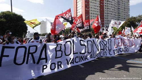 Decenas de miles exigen en Brasil la destitución de Jair Bolsonaro