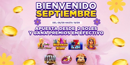 Bienvenido septiembre: ¡Disfruta los mejores juegos de casino y empieza a ganar dinero!