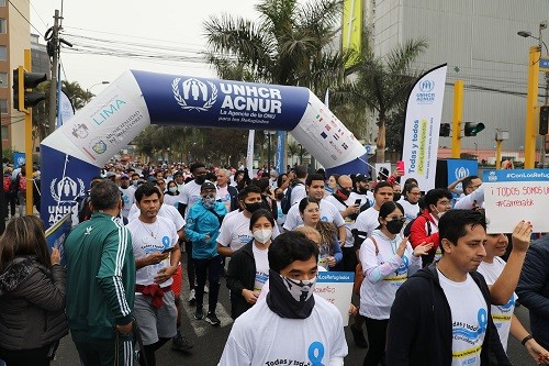 La Agencia de la ONU para los Refugiados, ACNUR, llevó a cabo carrera y caminata inclusivas por el Día Mundial del Refugiado