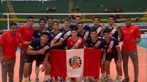 Selección masculina de voleibol rumbo al Sudamericano U21 en Tacna
