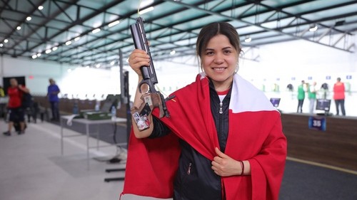 Las deportistas de tiro deportivo Annia Becerra y Daniella Borda nos dan medallas de oro en Asunción 2022