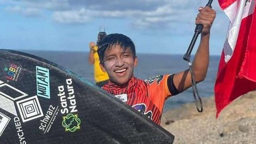 Peruano Maycol Yancce se ubica como subcampeón mundial en Bodyboard Junior