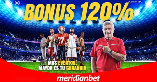 Mejores bonos de apuestas: ¡Juega en Meridianbet y obtén un bonus de 120%!