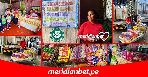 Meridianbet realizó donativo a la Olla Común Ampliación Pedregales Altos II