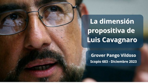 La dimensión propositiva de Luis Cavagnaro