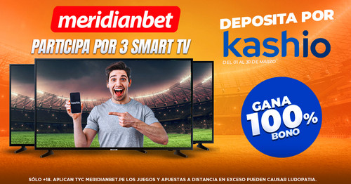 Gana más con Kashio y Meridianbet