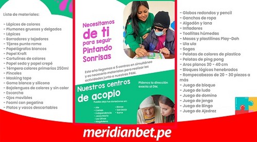 Meridianbet apoya a Pintando Sonrisas