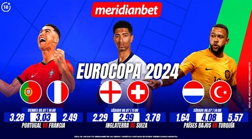 Eurocopa 2024: ¡Apuesta en estos 4tos de final con Meridianbet!