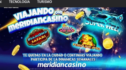 Gana viajando con Meridian Casino