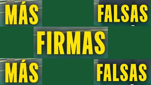 Firmas falsas, urgentes precisiones