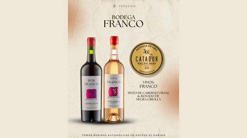 Bodega Franco brilla con doble oro en el Catad'Or 2025