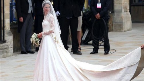 En exposición vestido de novia de Catalina Middleton