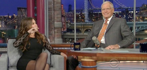 Sofía Vergara puso nervioso a David Letterman