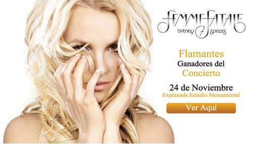 Flamantes ganadores de las entradas para el concierto de Britney Spears en Lima