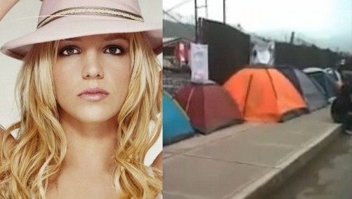 Fans de Britney Spears acampan en los exteriores del Monumental (video)