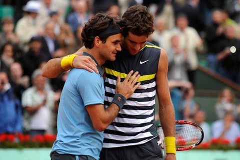 Del Potro: 'Todo fue mérito de Roger Federer'
