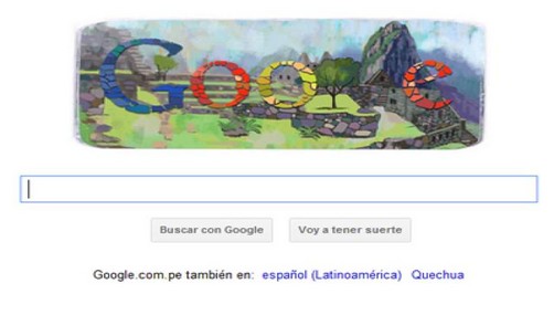 Con un doodle, Google homenajea a Machu Picchu