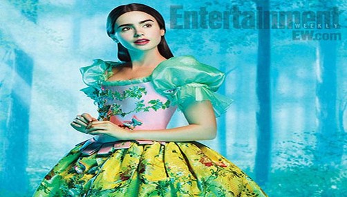 Lily Collins en su prima imagen como 'Blancanieves'