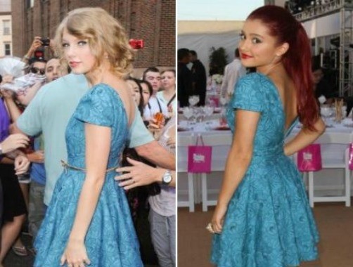 Taylor Swift y Ariana Grande coinciden a la hora de vestir
