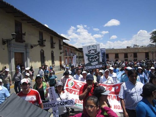 Pobladores en Cajamarca: 'Si Alan tuvo su Baguazo, Ollanta tendrá su Celendinazo'