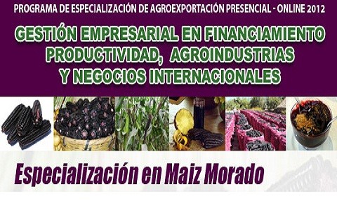 Quedan pocas vacantes para curso 'El Nuevo Agronegocio del Maíz Morado de Exportación'