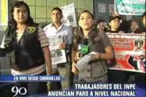 Trabajadores del INPE incian huelga nacional