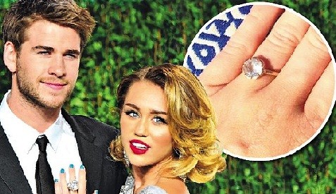 Miley Cyrus mostró anillo de diamantes y ya se habla de una futura boda con su novio