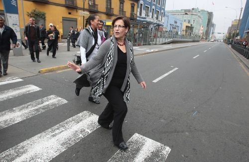 Susana Villarán prometió levantar monumento en honor a la CGTP
